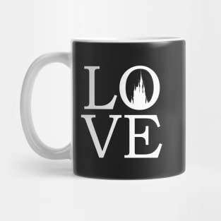 LOVE Magic Castle Black and White Mug